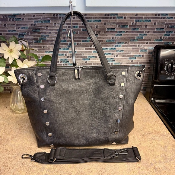 Hammitt Daniel Large Classic Black gunmetal purse - Picture 1 of 8